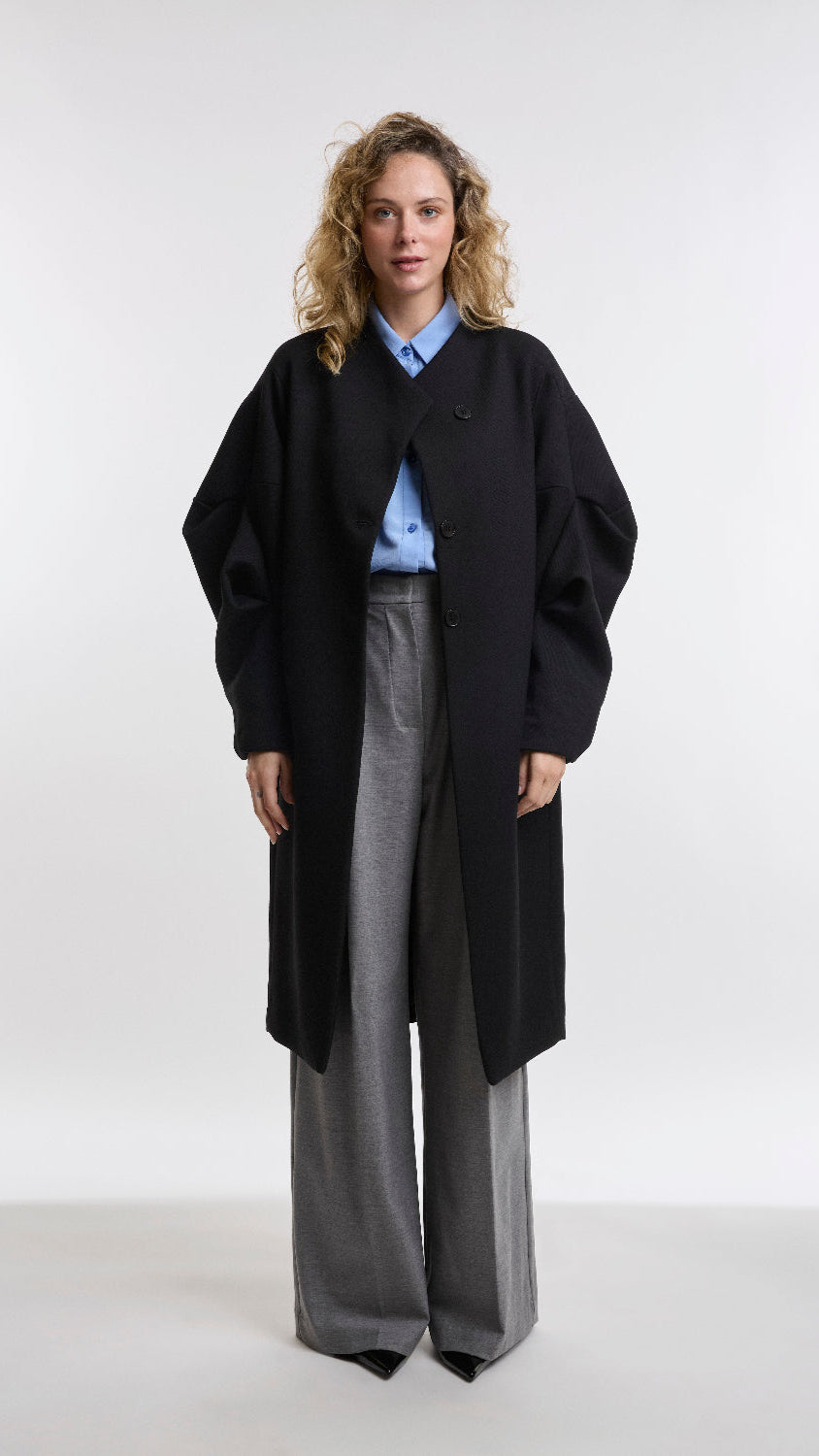 PLEATED TAILORED TROUSERS STONE