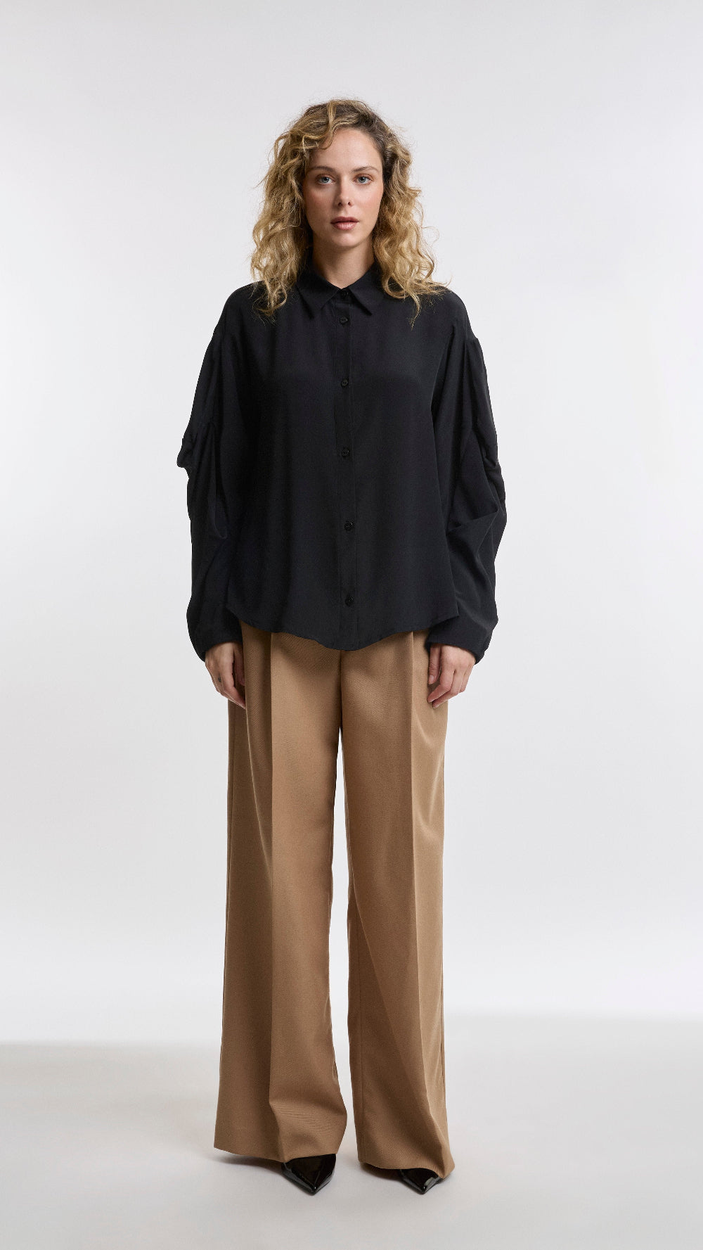 SILK SHIRT BLACK