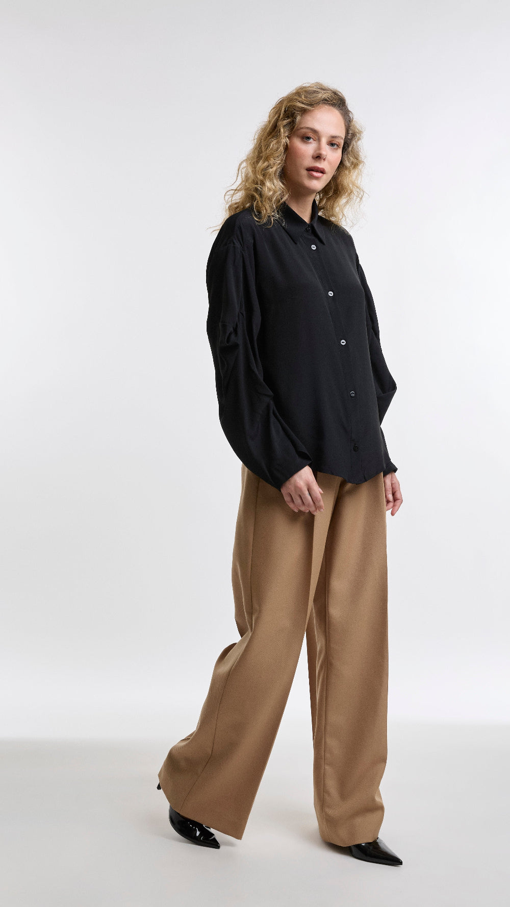 SILK SHIRT BLACK