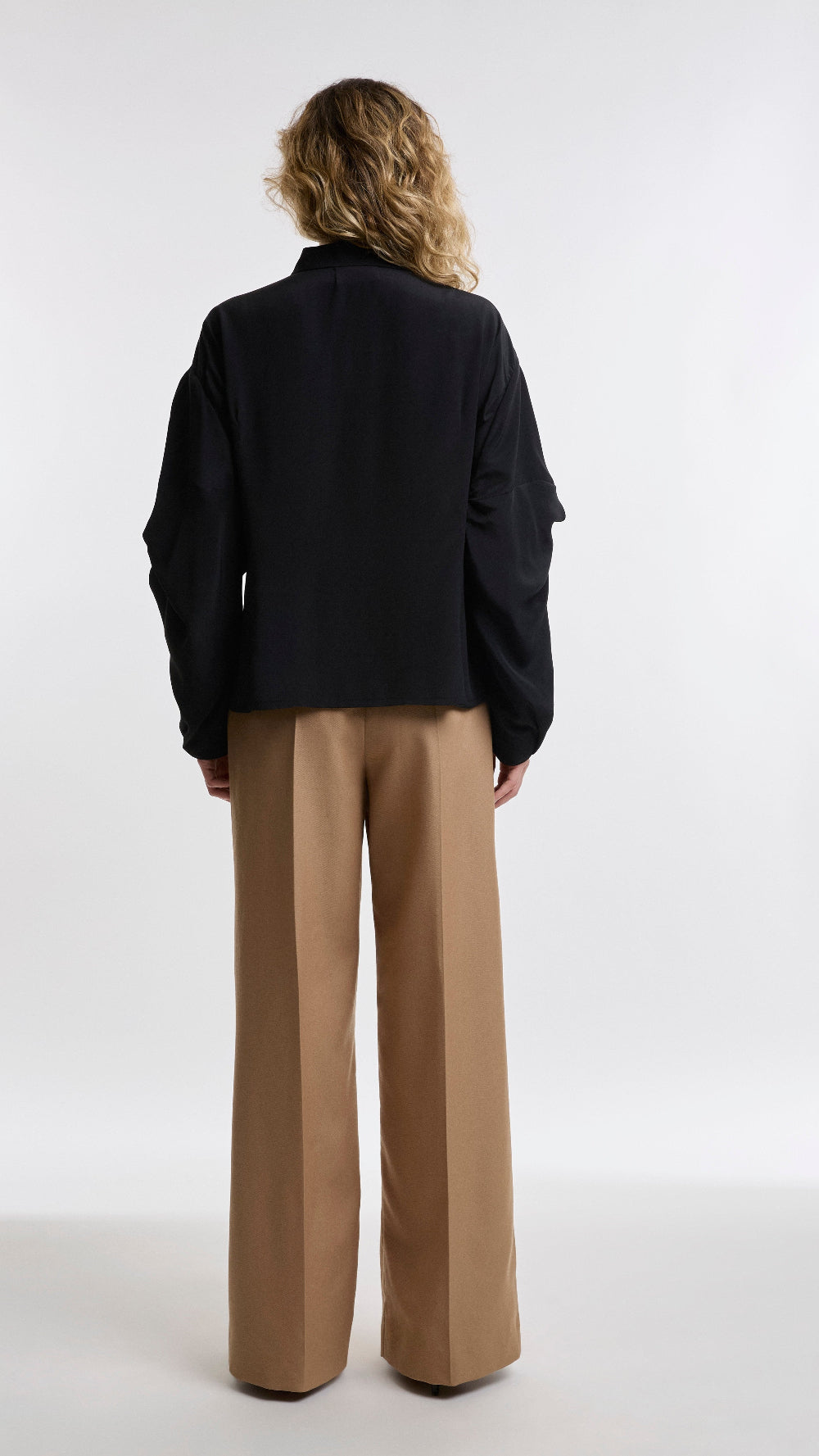 SILK SHIRT BLACK