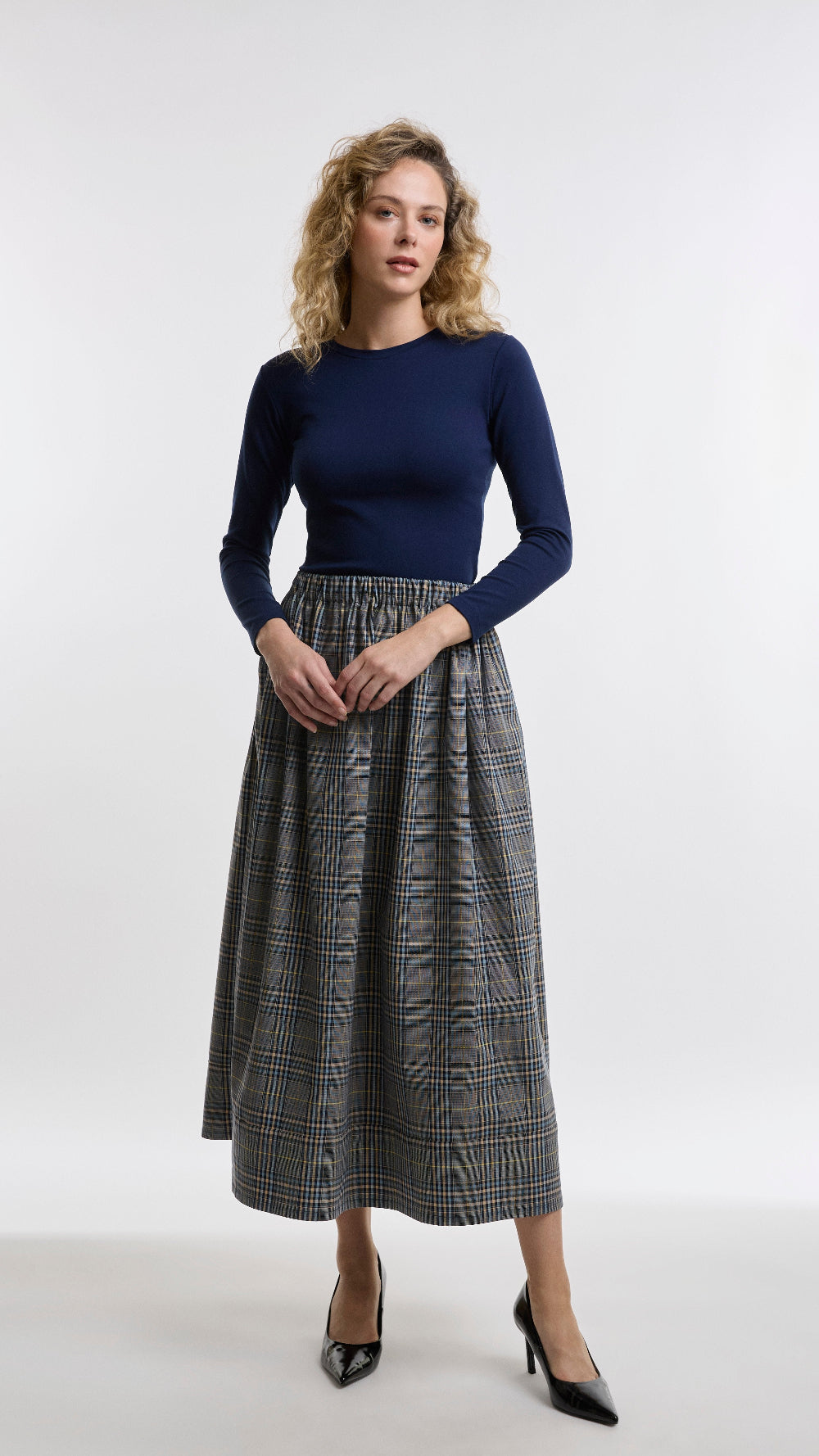 CHECK SKIRT