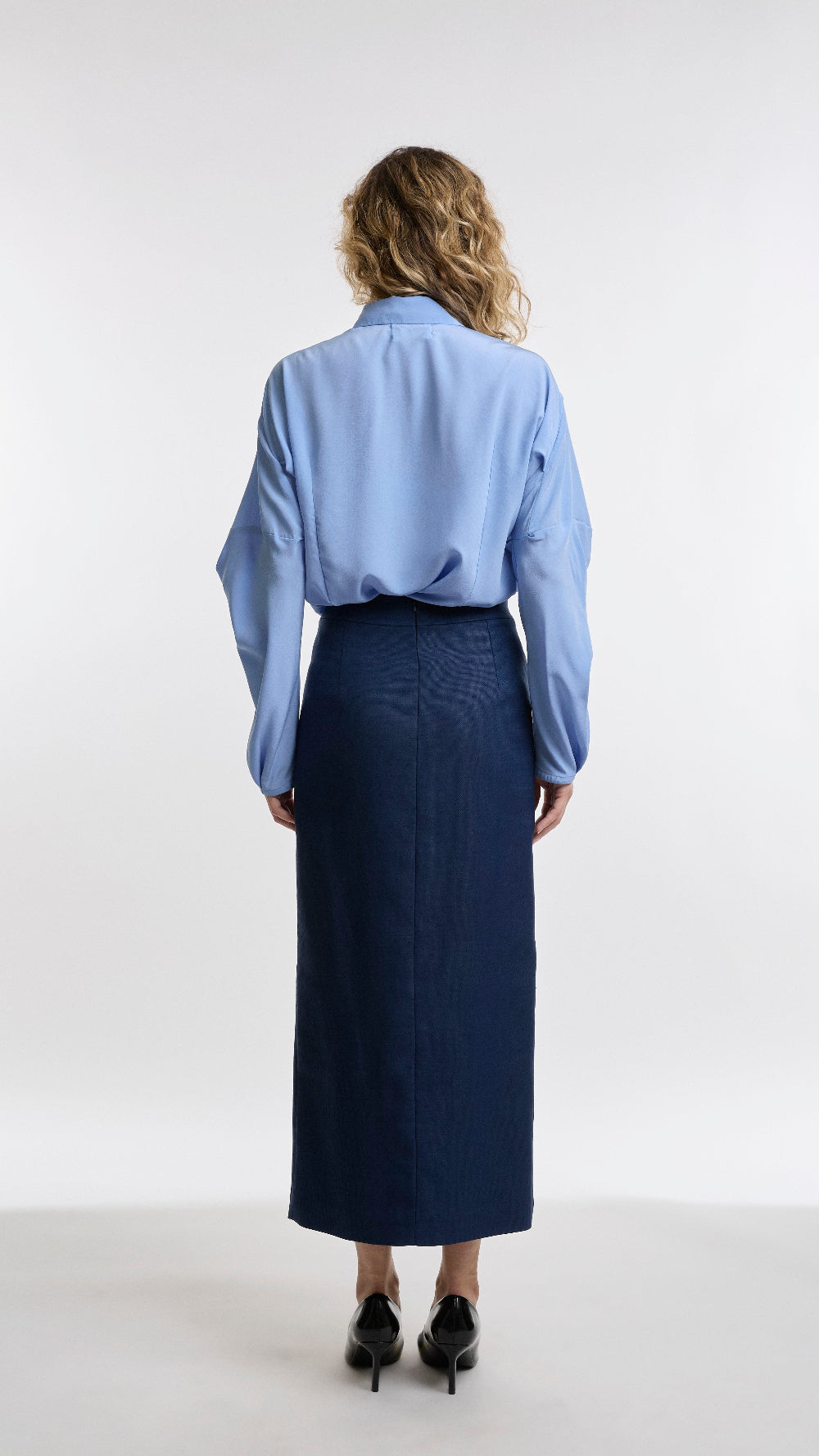 SILK SHIRT RIVERA BLUE