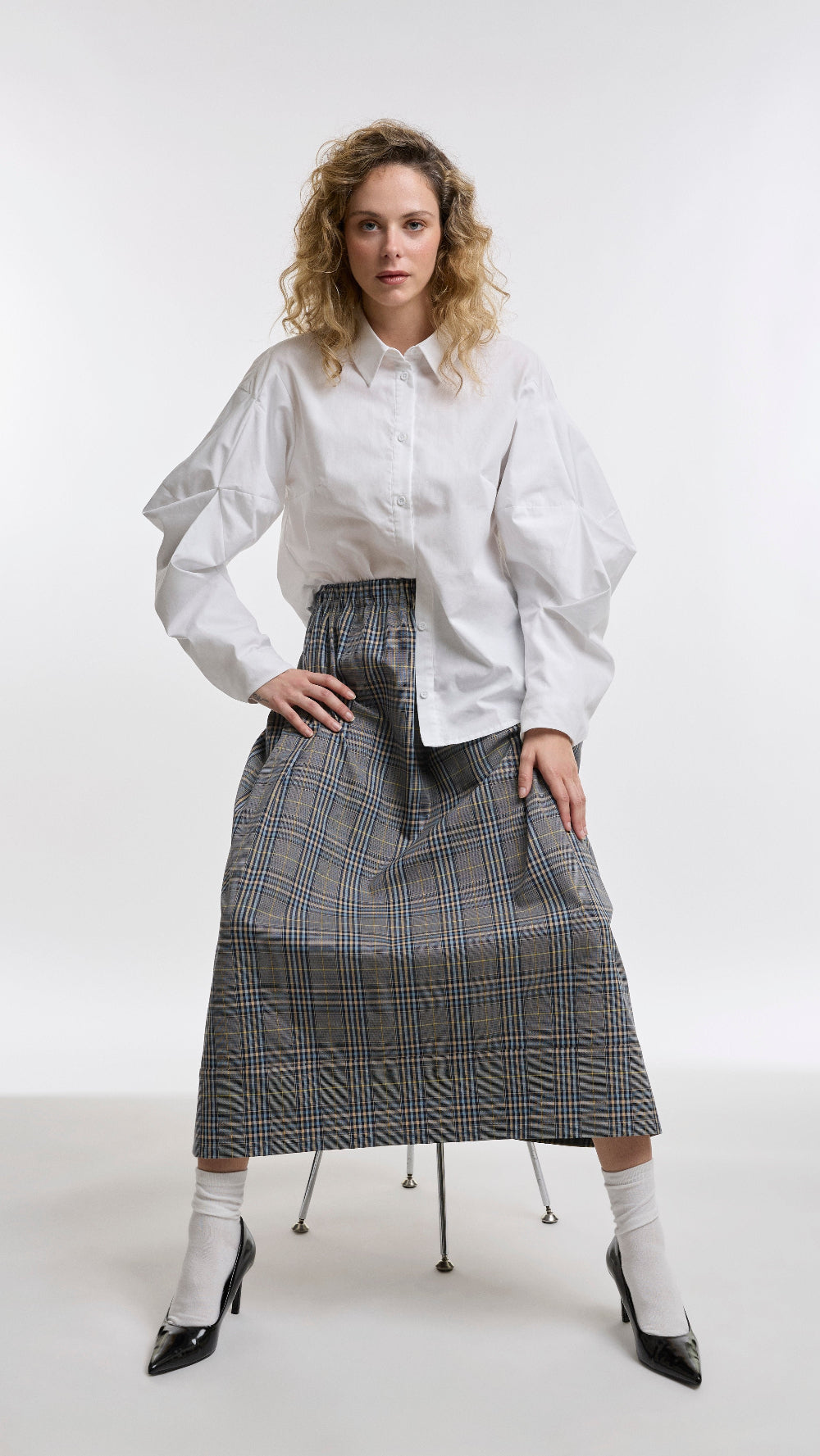 CHECK SKIRT
